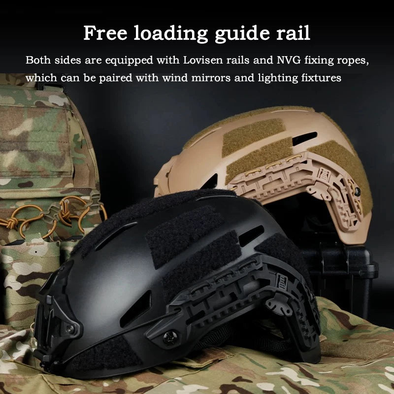 Lovisen tactical helmet ABS new thickened upgrade Wendy suspension CS protective equipment PJ air gun shooting
