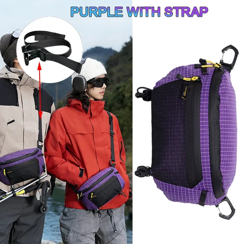 Outdoor Hiking Tactical Chest Bag Large Capacity Waterproof Nylon Crossbody Bag Sports Backpack Waist Pack Men Women