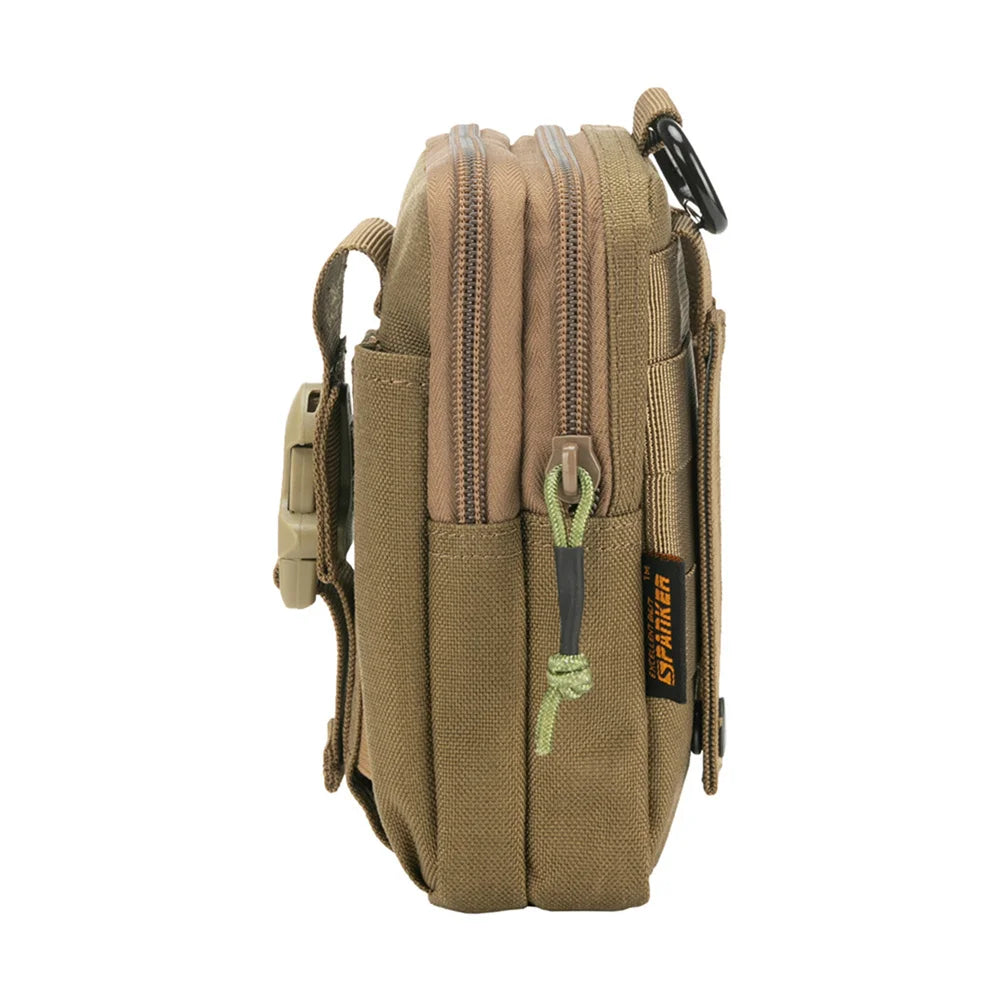 Tactical EDC Molle Bag Purse Double Layer Outdoor Hunting Waist Fanny Pack Men Phone Pouch Camping Cycling Waist Bag