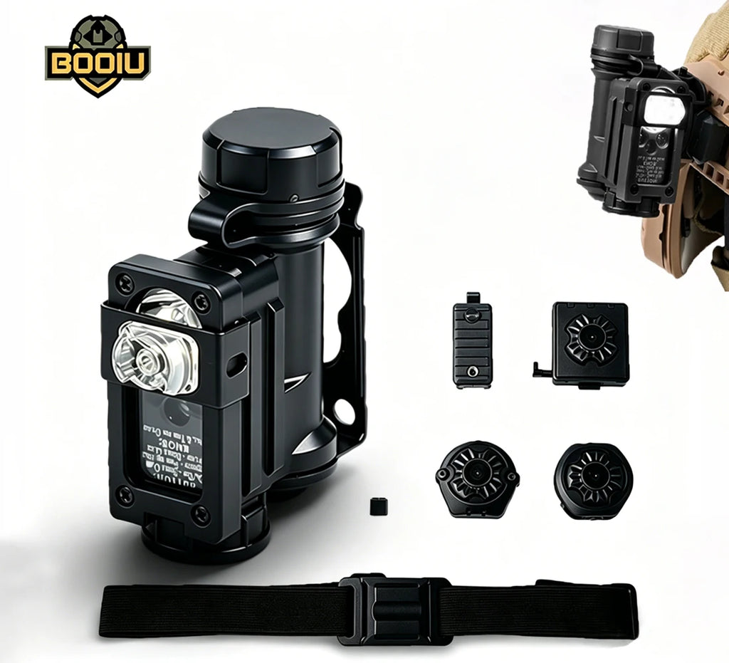 BOOIU Gen3 Sidewinder Helmet Light Multi Color LED Waterproof Nylon Strobe Lamp For FAST Helmet Outdoor Survival Hunting Gear