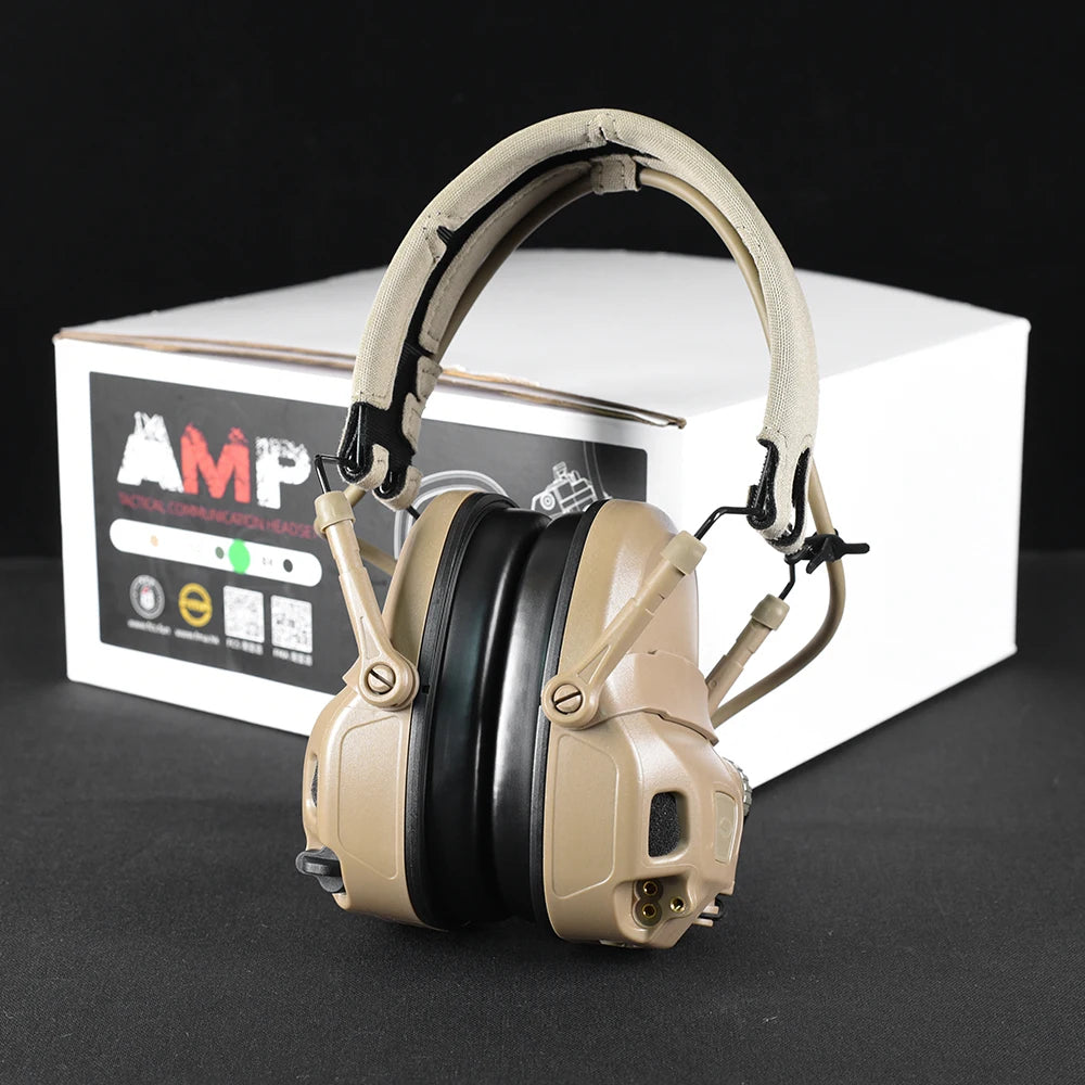 2026 New Full Digital Dual DPS FCS-Tactical FMA AMP Tactical Headset Communication with V20/V60 PTT Accessory