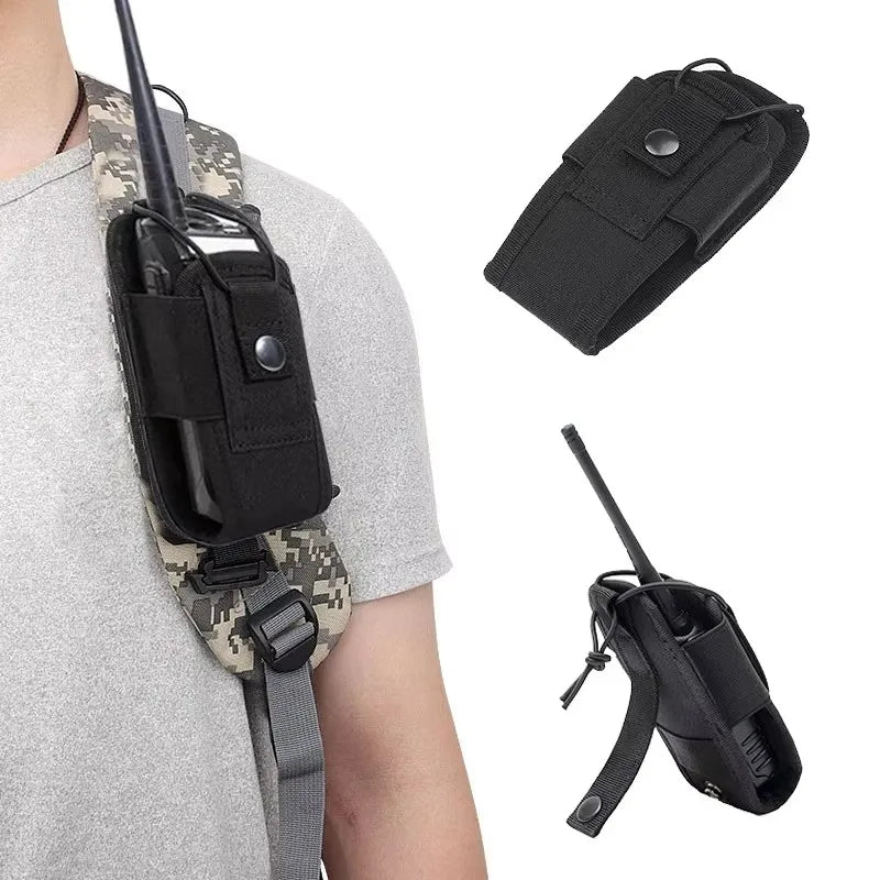 1/3pc Tactical Molle Radio Walkie Talkie Pouch Holder Pocket Waist Bag Portable Interphone Holster Carry Bag for Hunting Camping