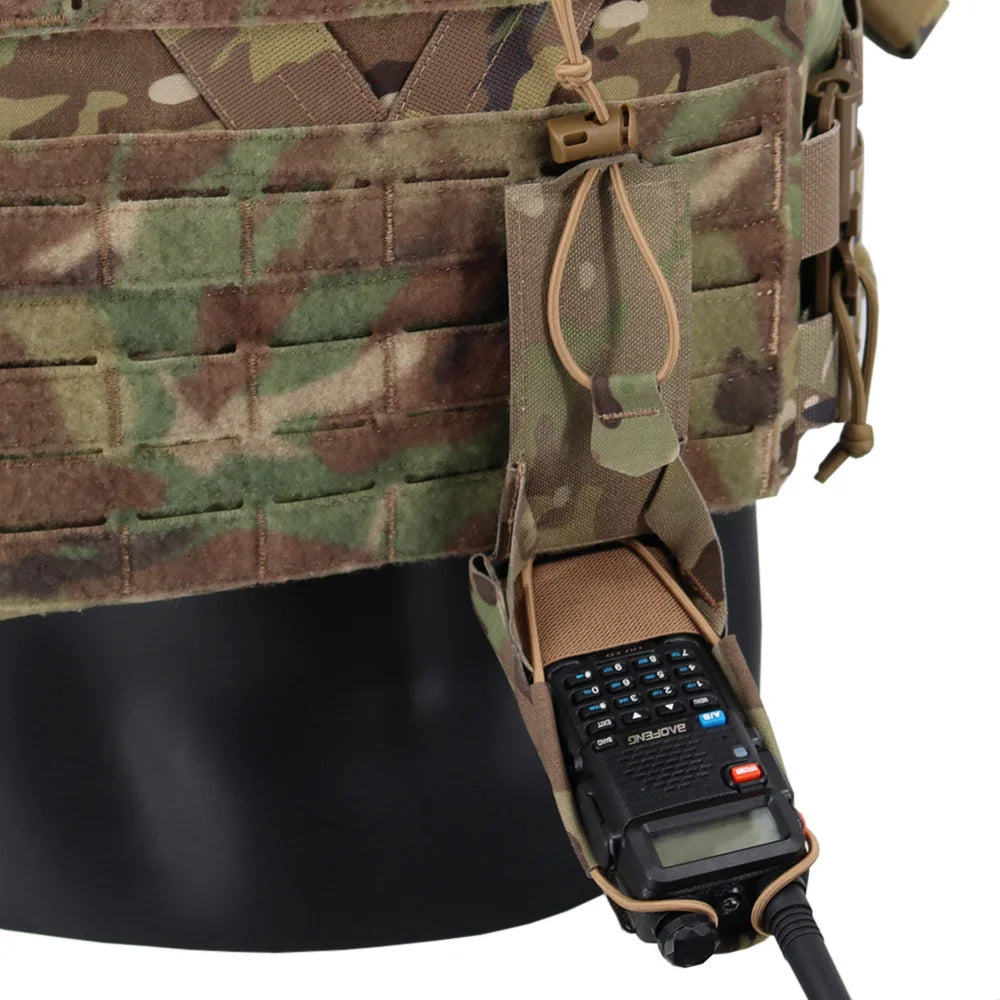 Molle Tactical Gridlok Radio Pouch UV5R UV82 BAOFENG/POFUNG Walkie Talkie Bag Intercom Pouch For Hunting Airsoft