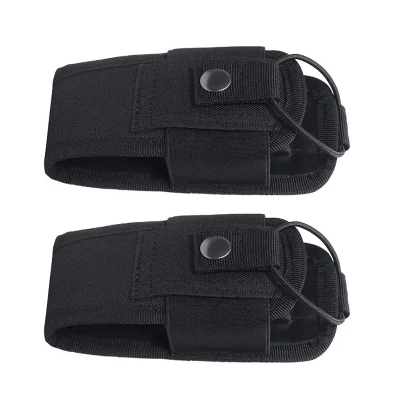 1/2/3Pcs Nylon Pouch Tactical Radio Walkie Bag Holder Pocket Portable Interphone Holster Carry Bag Hunting Camping