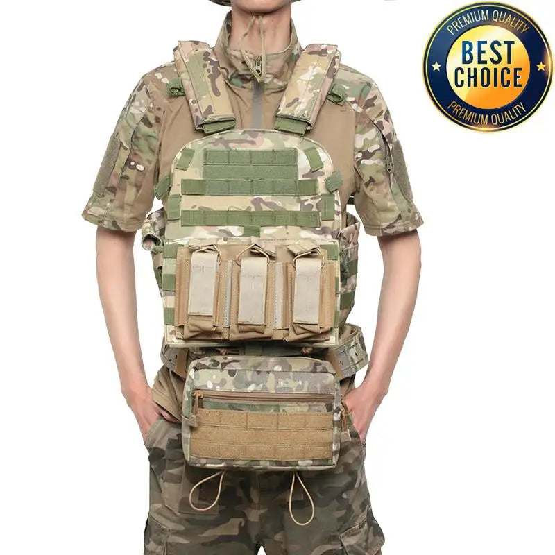 1000D Tactical Sack Pouch Sub Abdominal Drop Down Belly Utility Bag For D3 Chest Rig MK3 Hunting Vest Plate Carrier Storage Bag