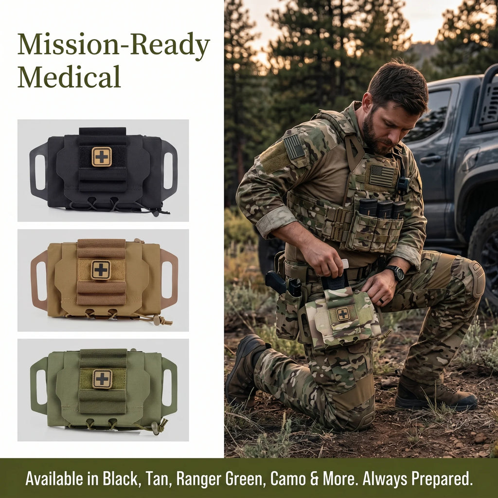 MOLLE IFAK Tactical First Aid Kit Survival Outdoor Hunting Camping Multi-Functional Medical Emergency Bag Pouches