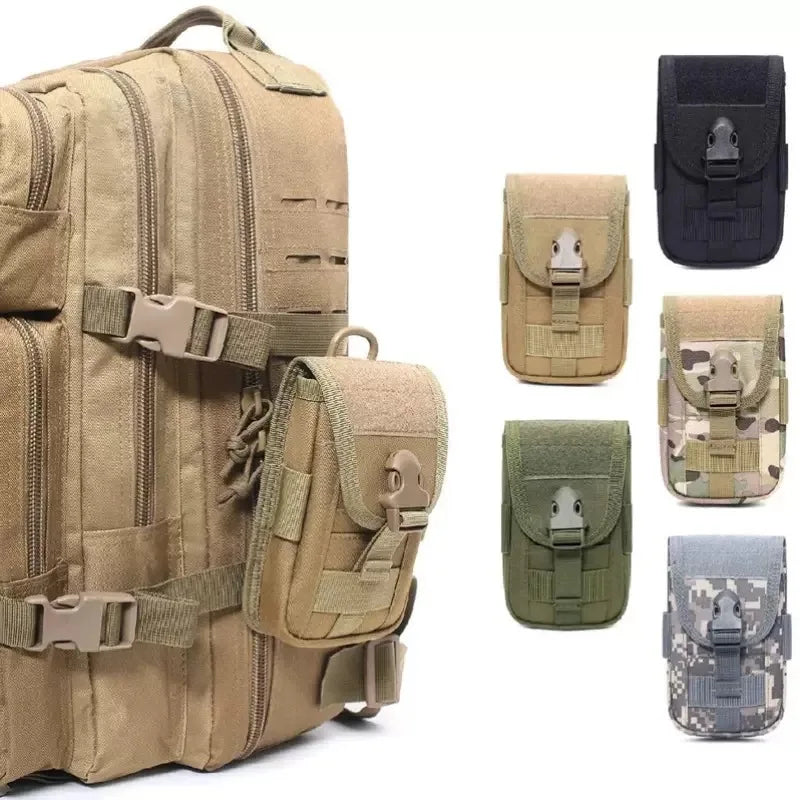 OPHIDIAN  Multifunctional Sports Running Belt Cell Phone Bag Men Waist Pack Vertical Double Layer Molle Accessory Bag Charging