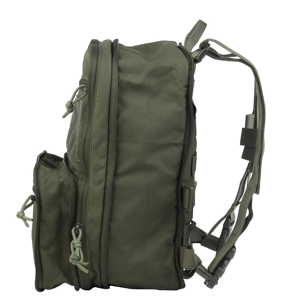 Tactical Backpack Panel Hydration Bag Medical Pouch for Airsoft Molle Vest Plate Carrier Chest Rig Back Pack Foldable/Expandabl