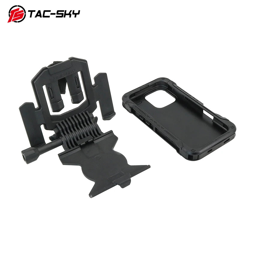 TS TAC-SKY Tactical Phone Mount Plate for The IPhone 16 Pro Max, for Outdoor Hunting Tactical MOLLE Vest, Drop-resistant Durable