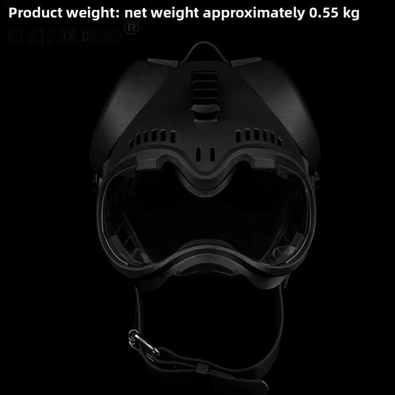 K9 Tactical Dog Helmet, Style Dog Tactical with Training Goggles, Protective Face Shield Working Dogs Out