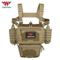 YAKEDA Tactical Outdoor Vest with Quick Release and PALS Molle System 1000D Nylon