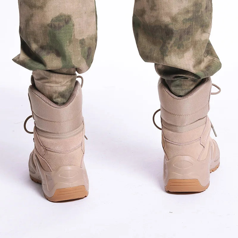 ESDY Outdoor Boots Men's Desert Tactical Hiking shoes Waterproof Sport Work Safefy Shoes Climbing Shoes Ankle Men Boots