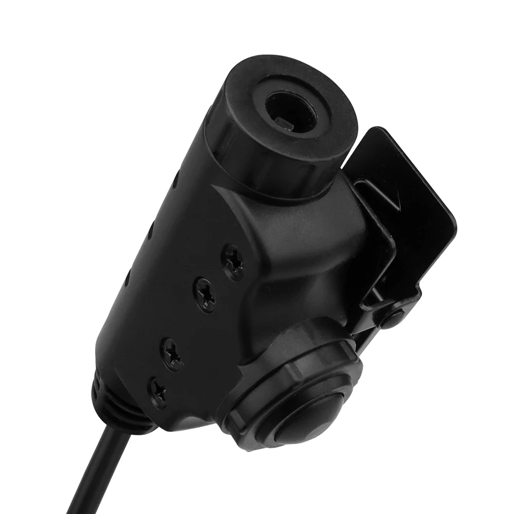 U94 PTT Adapter Push to Talk Headset Adapter Compatible with Headset Kenwood Baofeng Radios, Communication Headset Accessory