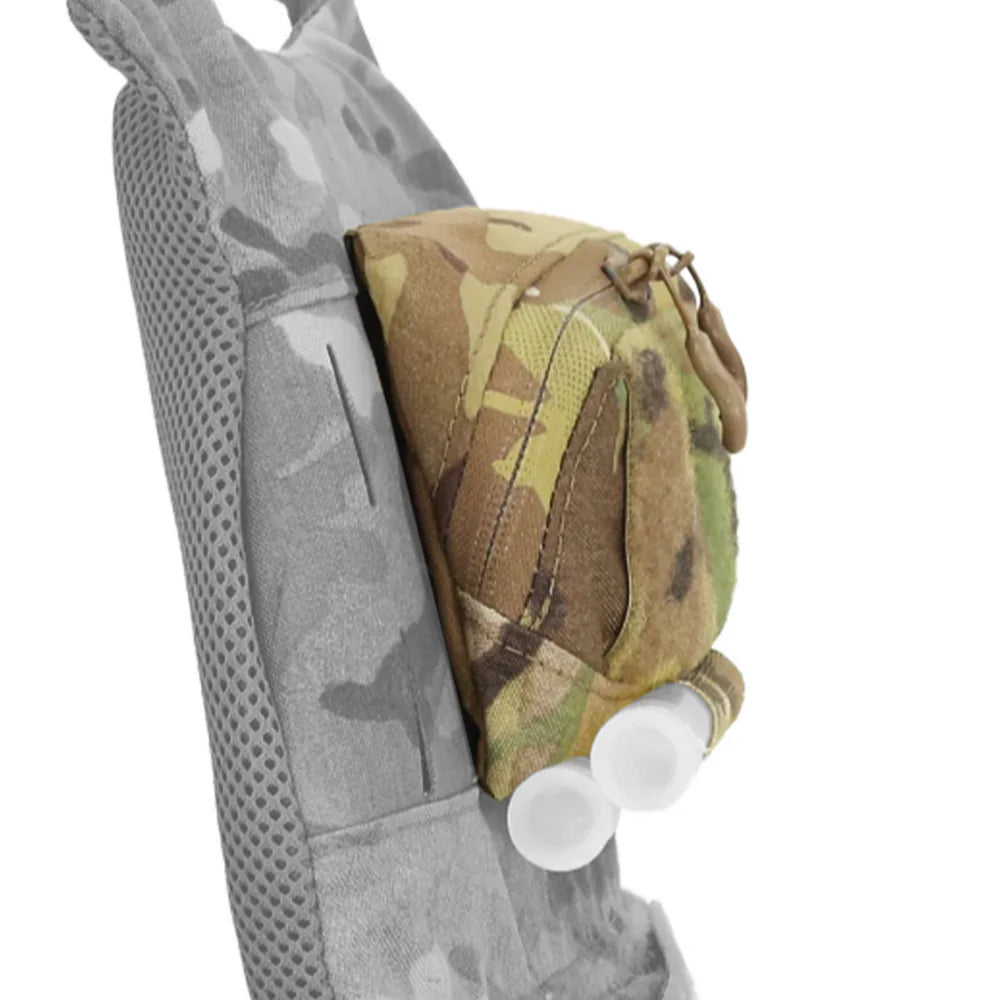 VULPO Tactical Vest Plate Carrier MOLLE Adapt Admin Panel Pouch Chest Expansion Sub Bag Utility Map Pouch Hunting Airsoft Vest