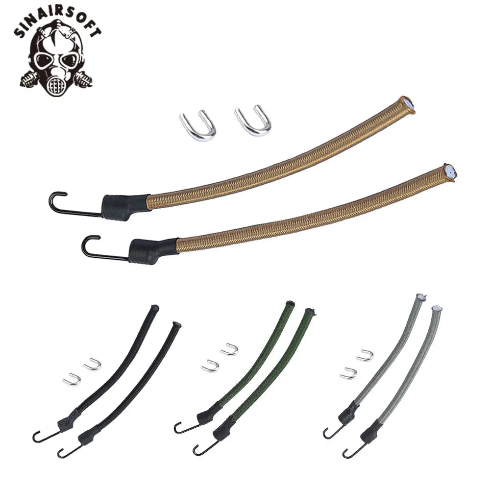 SINAIRSOFT 2pcs/set Tactical Helmet Guide Rail Safety Nylon Rope With Fixing Ring for Fast Helmet Helmet Accessories