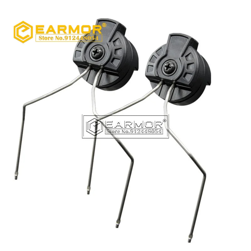 OPSMEN EARMOR Shooting  Headset & ARC Rail Adapter & M51 PTT Adapter Set for Radio Communication Shooting Noise Clearance
