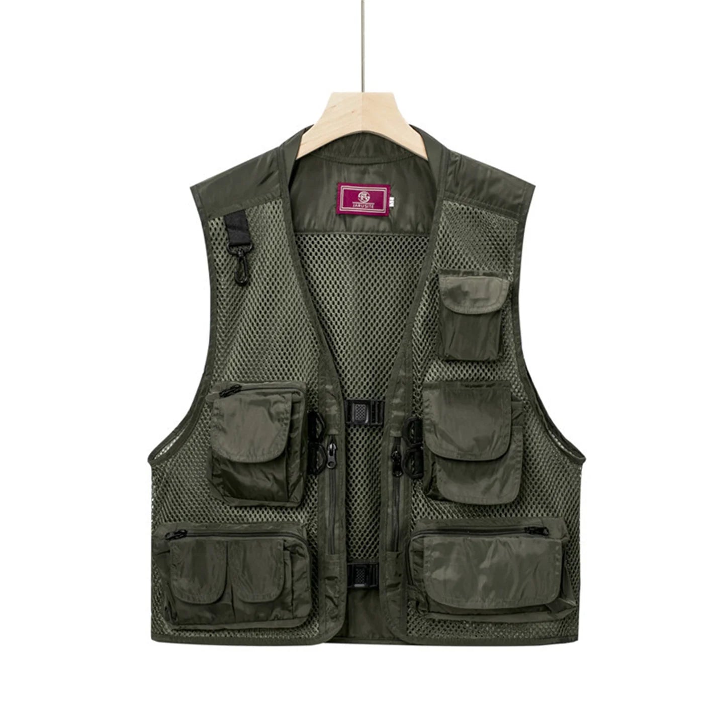 Summer Men's Camouflage Hunting Vest Tank Top Multiple Pockets Mesh Breathable Sleeveless Jacket Outdoor Fishing Waistcoat