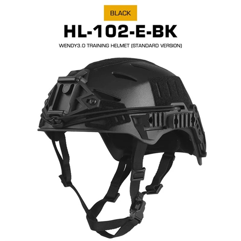 Wendy3.0 Tactical Paintball Breathable Training Helmet lightweight with FAST Team Wendy Helmet Liner Pad Chin Strap Airsoft Gear