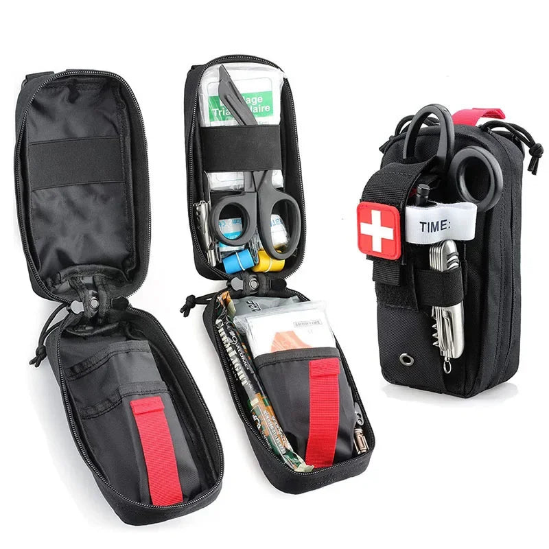 Tactical Molle EDC Pouch First Aid Kit Bag Medical IFAK Pouch EMT Bag Torch Waist Pack Backpack Hunting Accessories