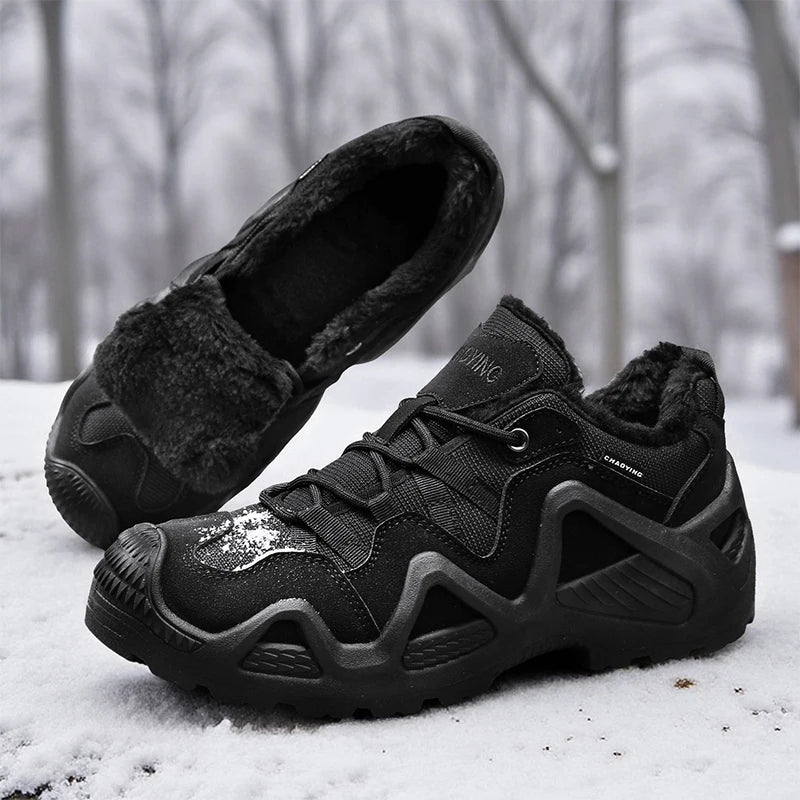 Outdoor Mens Hiking Shoes Combat Tactical Desert Boots Men Field Hunting Climbing Training Waterproof Sneakers Warm Sports Shoes