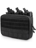 Triple Mag Admin Pouch Tactical Magazine Pouch Molle Utility EDC Organizer Detachable Inner Pocket Mag Holder for M4 M16 5.56mm