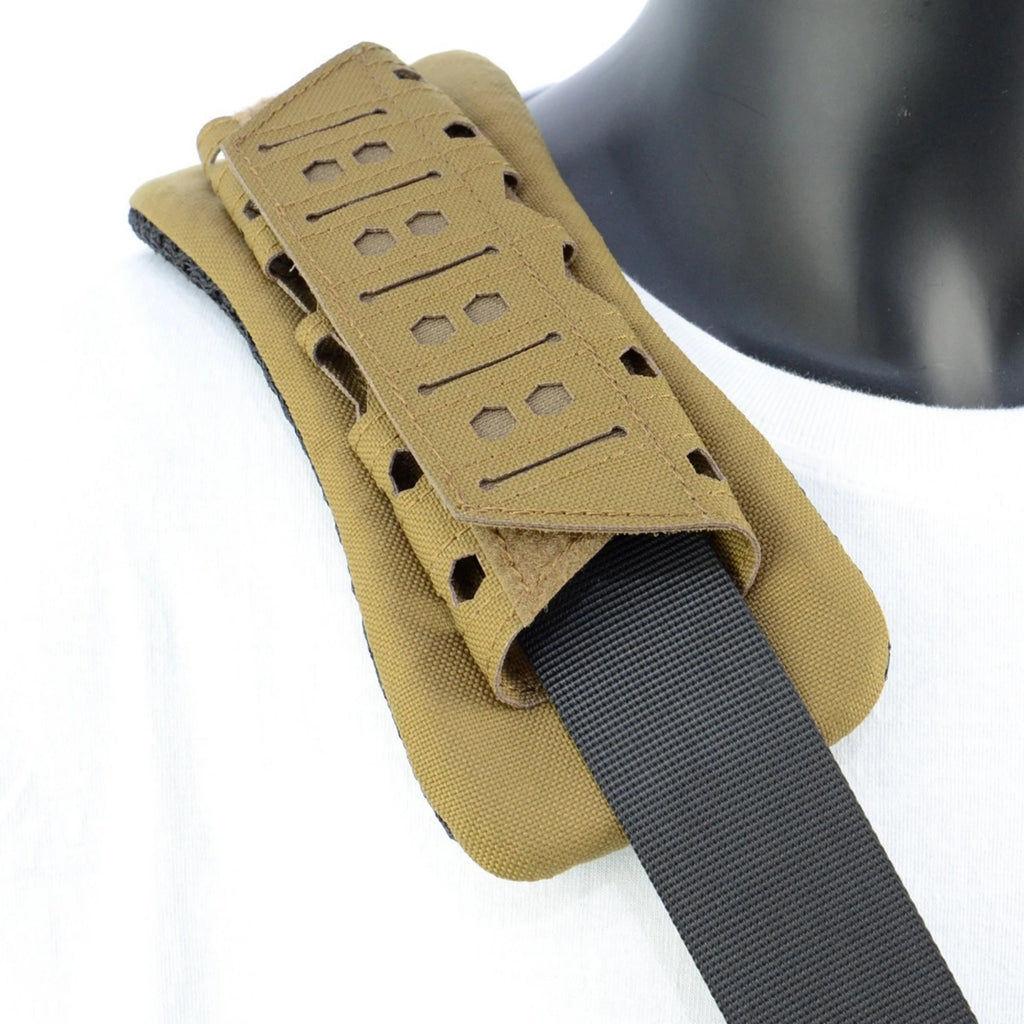 Hunting Vest Shoulder Pads Breathable Backpack Shoulder Cushions Tactical Vest Shoulder Strap Pads Mesh Padded Shoulder Support