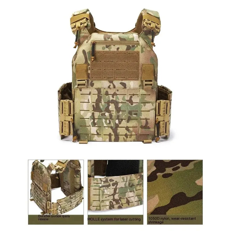 Multifunctional Quick Release Tactical Vest Hunting Protective Vest Wear-resistant Outdoor Training Clothing