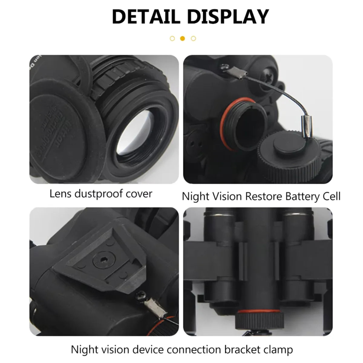 Helmet Model PVS15 Night Vision Two-Tube Night Vision Device With Battery Case Sports Helmet Accessory No Function Model