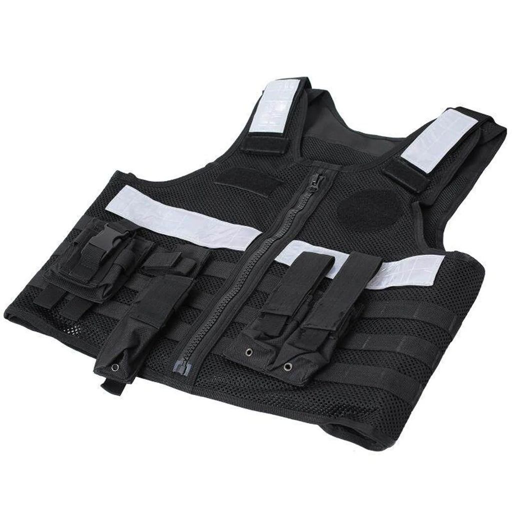 Duty tactical vest, summer breathable mesh for training clothes, street patrol clothes