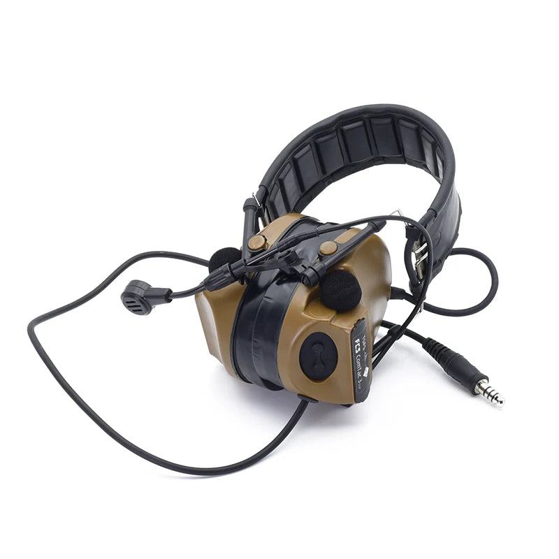 New Version FCS-Tactical Cm III 3 Headset Noise Reduction Headphone Earmuffs Shooting Protector for Walkie-Talkie PTT Radio