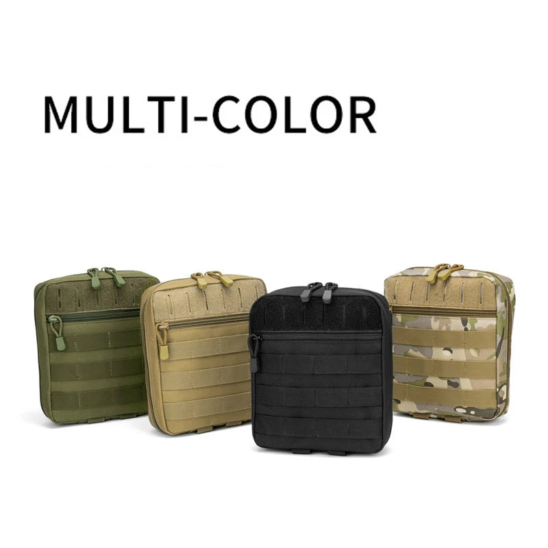 Outdoor Emergency Survival Bag Laser Cut MOLLE Attachment Pouch Multifunctional Tactical Medical Waist Bag for Camping Hiking