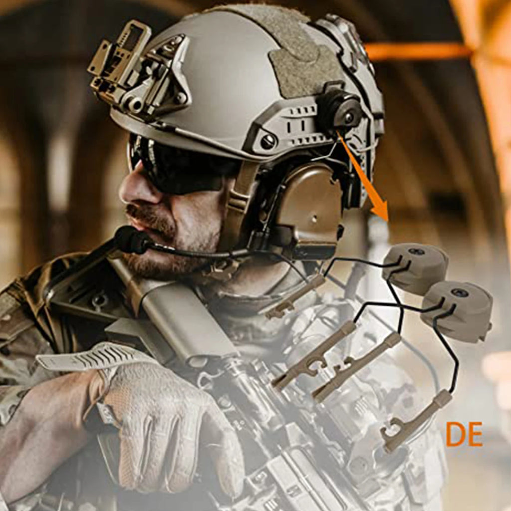NEW Tactical Headset Bracket Fast Ops Core  Helmet ARC Rail Adapter Comtac II Series for Headset Mount for Tactical Shooting