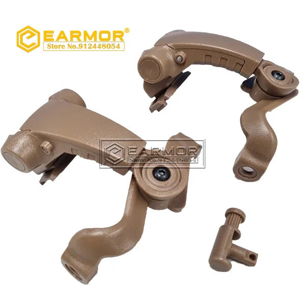 EARMOR M16 Tactical Headset ARC Helmet Rails Adapter Attachment Kit for M31X/M32X & M31/M32-Mark3 Headset