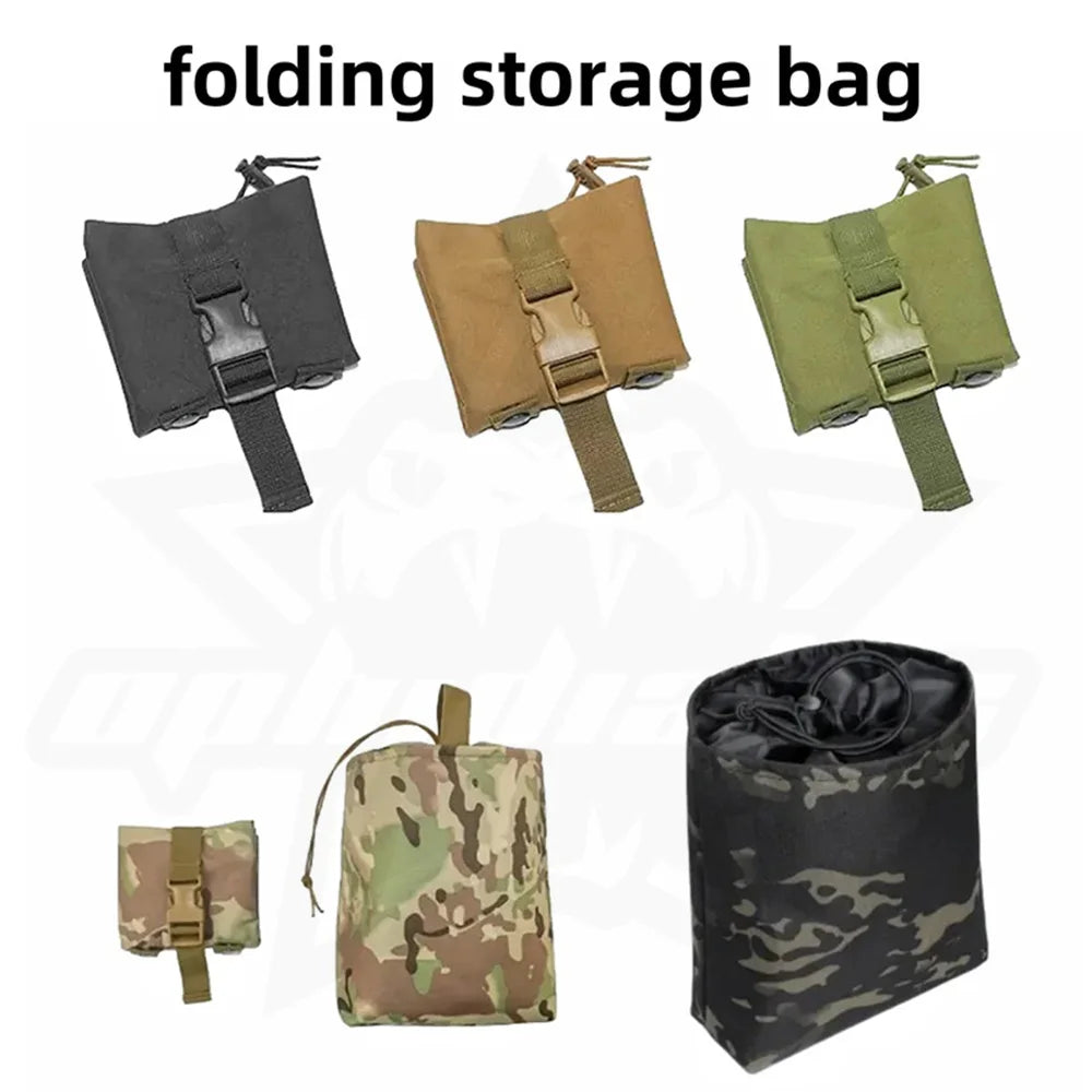 OPHIDIAN  Molle  Magazine Dump Drop Folding Pouch Hunting Airsoft Ammo EDC Tool Bag Foldable Utility Recovery Mag Pack