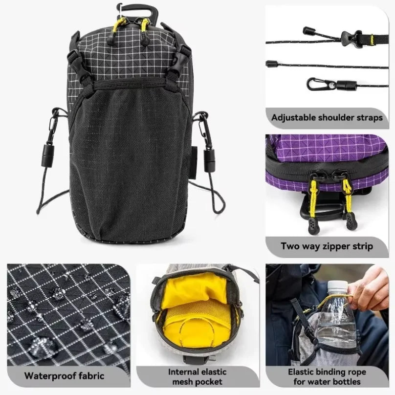 Backpack Shoulder Strap Attachment Bag Smartphone Pouch Waterproof Strap Pack for Sports Hiking Camping Lightweight