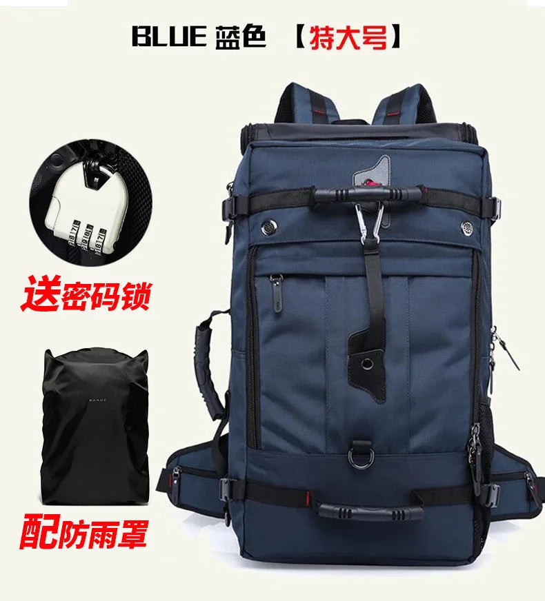 Bange 50L Waterproof Durable Travel Backpack Men Women Multifunction 17.3 Laptop Backpacks Male Outdoor Luggage Bag Mochilas