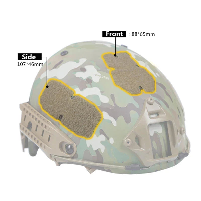 Tactical 5PCS Helmet Patch Hooks and Ring Fasteners Hook and Loop Sticker Accessories Quick AF Helmet Hunting Accessories