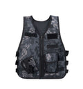 Fans Outdoor Children Vest Tactical Boy Girl Camouflage CS Game Vest Kids Hunting Cosplay Fishing Multi Pocket Quick Dry Clothes