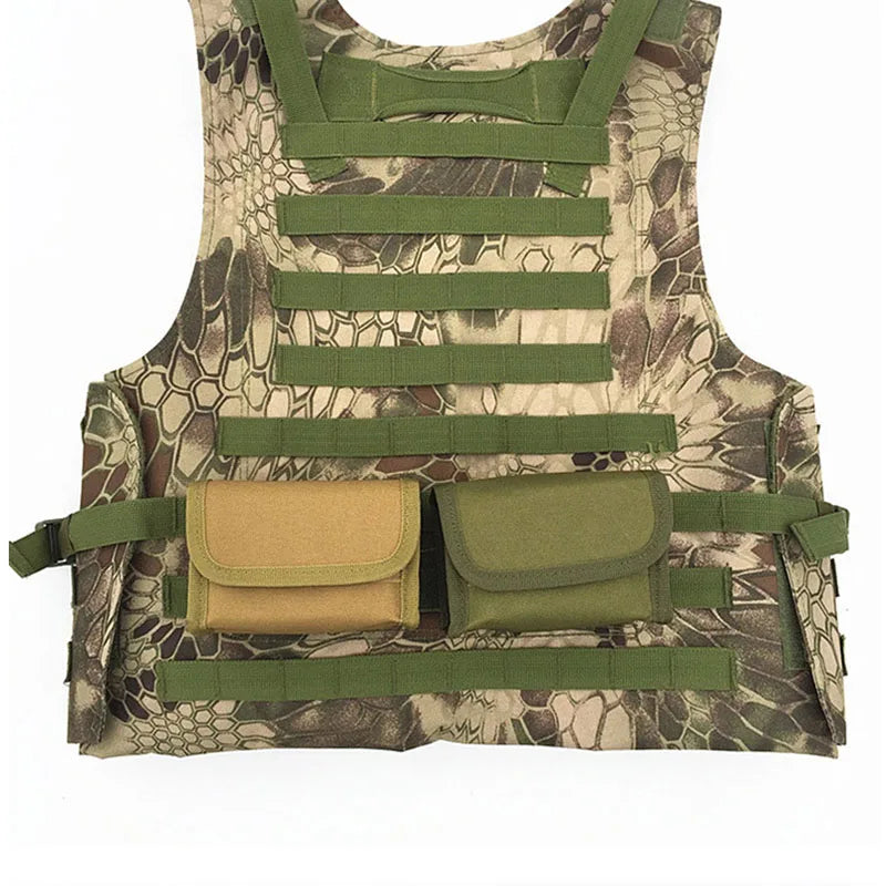 10-Round Tactical Shot Bag - MOLLE Waist Pouch with 10 Grids, Vest Nylon 12GA Shotgun Ammo Holder for Outdoor Shooting & Hunting