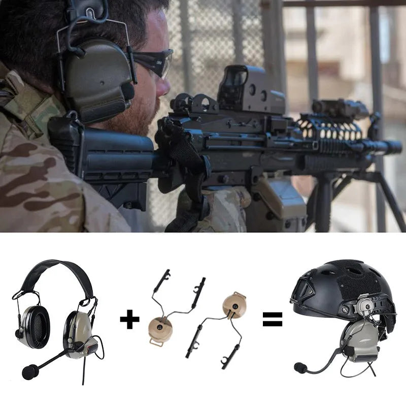 WADSN Tactical C2 Headset with Microphone CS Earmuff  Headphones Hearing Protective Ear Protection airsoft accsesories