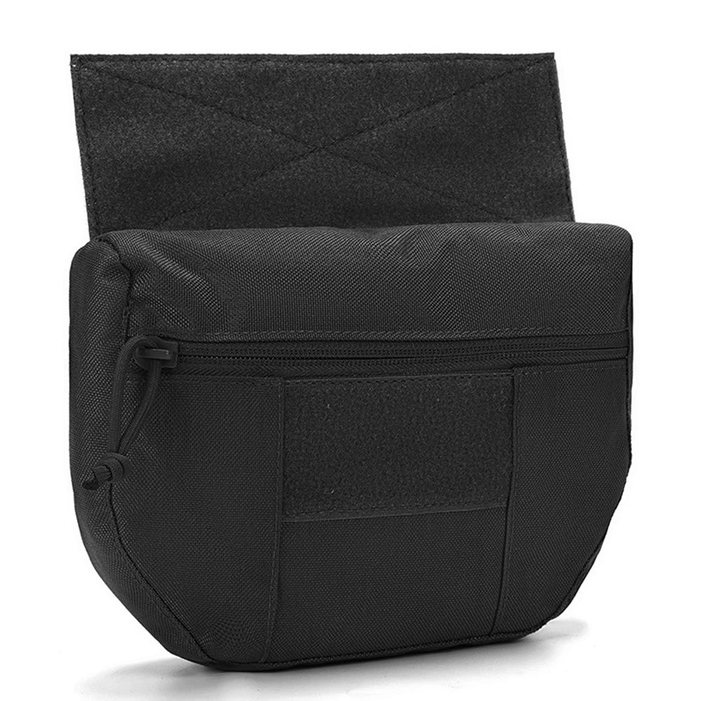 Plate Carrier Accessories Tactical Drop Dangler Pouch Sub Abdominal Carrying Kit Bag Hook-Loop Add-on Dump Pouch for Molle Vest