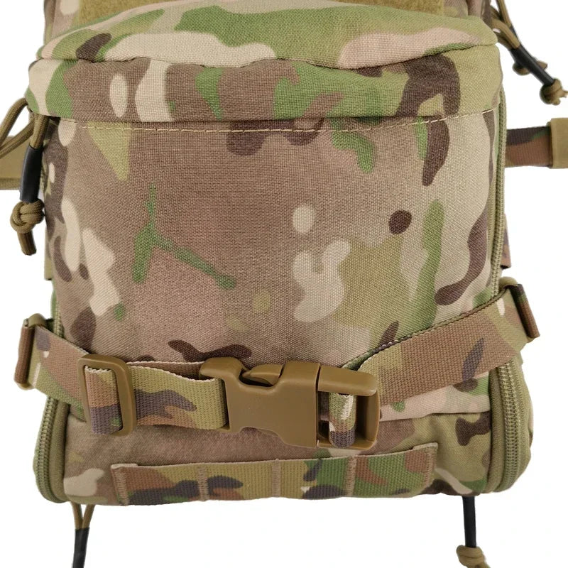 Tactical Hydration Backpack Airsoft Assault Mini EDC Molle Pouch Hunting Vest Plate Carrier Water Bag Accessories