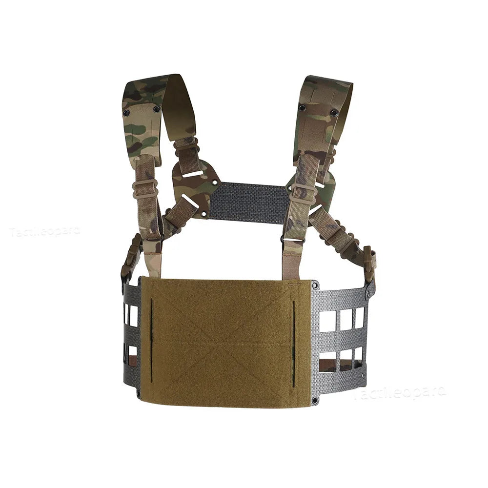 Tactical Extended Chest Ferro Style Chesty Rig Wide V2 Outdoor Hunting Gear Airsoft Training Equipment