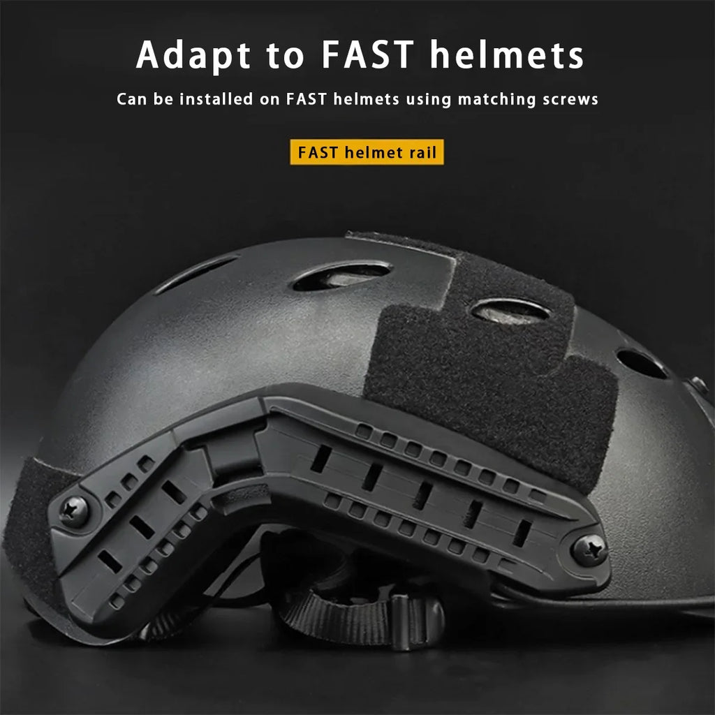 2 Pcs High Quality Tactical Helmets Side Rail More Colors To Choose Lightweight For Mount FAST ARC Combat Helmet Accessories