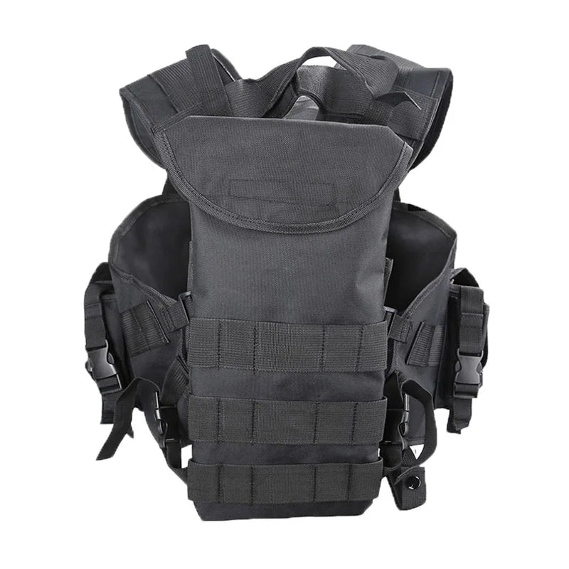 Tactical Vest Shooting Protective Vest Men's Outdoor Sport Hunting Clothes Airsoft Accessories With Water Bag