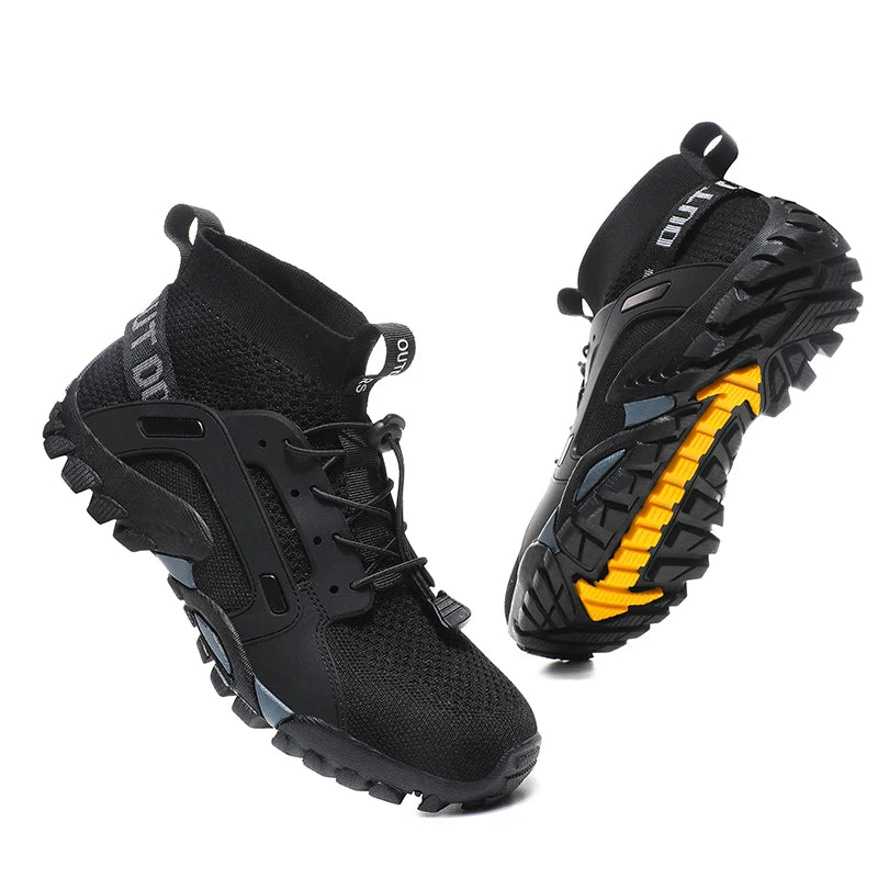 High-top Barefoot Upstream Water Shoes Trekking Mountain Boots Anti-skid Hiking Sneakers Outdoor Wear-resistant Water Shoes