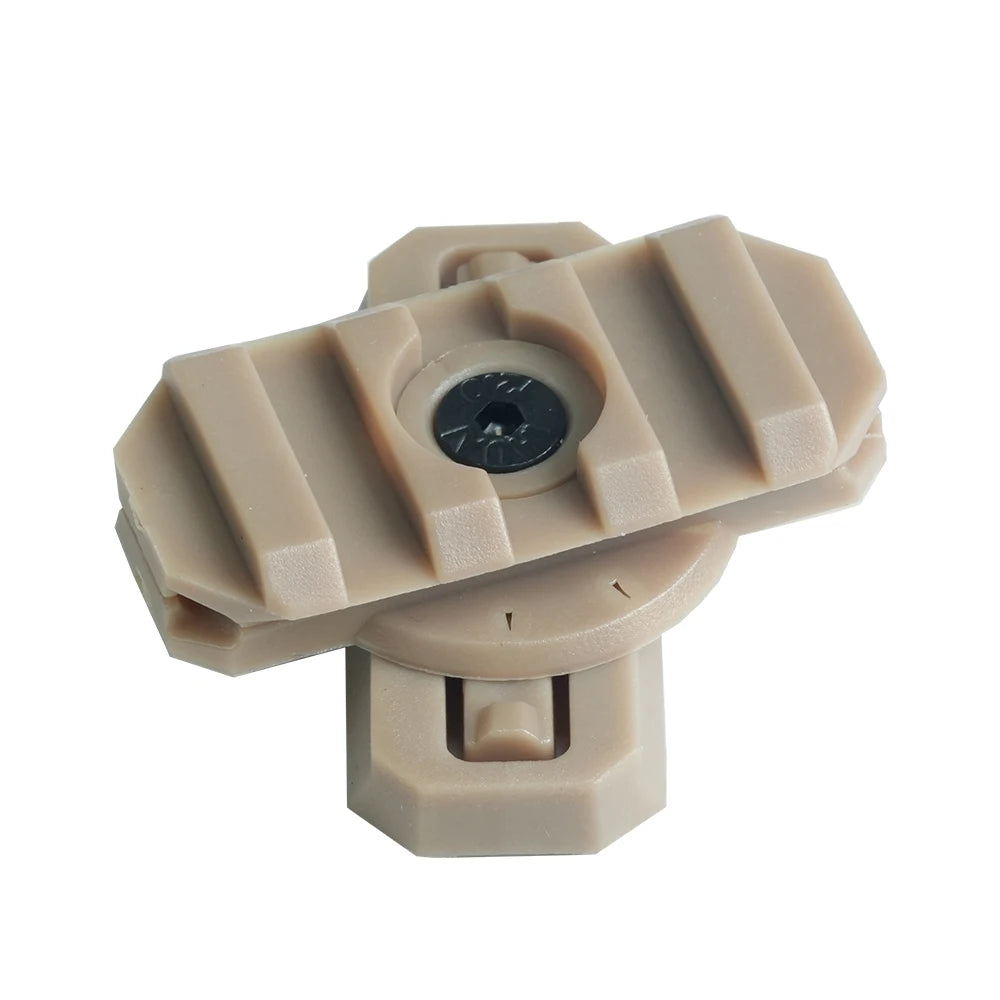 BOOIU 360 Degree Rotating Flashlight Mount Base Tactical Helmet Grenade Game Helmet Headlight Installation Accessory
