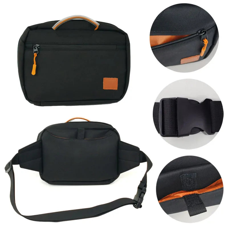 Magnetic Quick Open Gun Bags, Tactical Hidden Pistols Holsters Pouch, with MOLLE System Adjustable Strap, Chest & Waist Carrying
