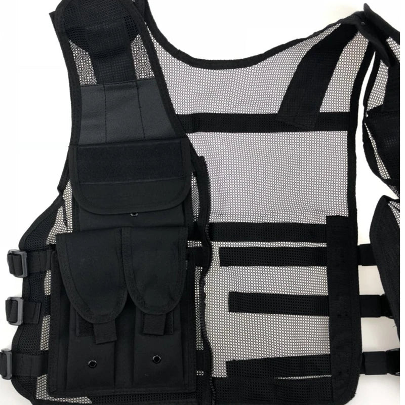 Tactical Adjustable Vest for Men and Women Mesh Vest Outdoor Sports Photographer Vest Fishing Hunting with Pockets
