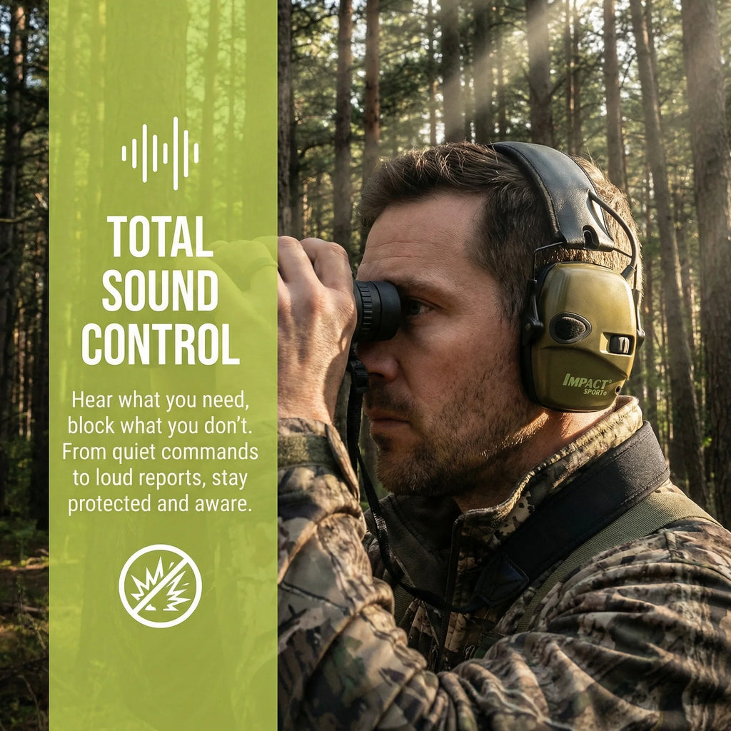 Ear Protection Electronic Hearing Protection Active Protector for Shooting Earmuffs NRR 23dB Noise Reduction Headset